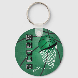 Porte-clés Basket-ball Dark Green Sport   Texte do-it-yoursel