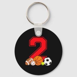 Porte-clés Basket-ball de baseball de 2 ans Bir de baseball