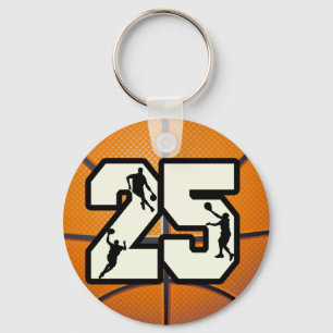 Porte-clés Basket-ball et joueurs du numéro 25