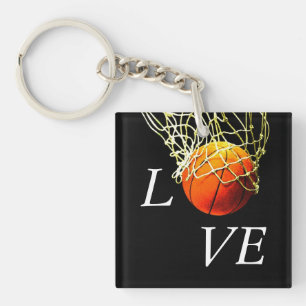 Porte-clés Basket-ball I Love