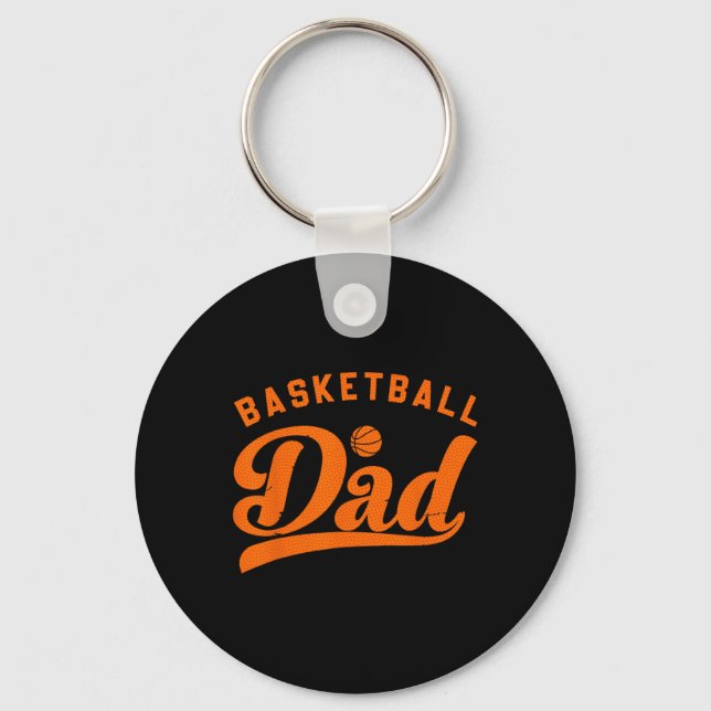 Porte-clés Basket-ball papa cadeaux papa papa Basketball Fête (Recto)