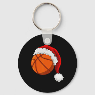 Porte-clés Basket de Noël Ball Santa Hat Hommes garçons Sport