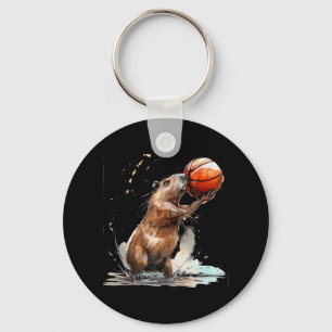 Porte-clés Basketball Aquarelle Basketball Joueur Armoire Ca