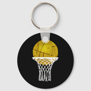 Porte-clés Basketball Gold Bball Trophée Sport Lover Cadeaux