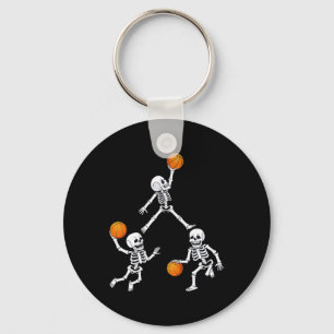 Porte-clés Basketball Halloween Skeleton Dunking Dribble Boys