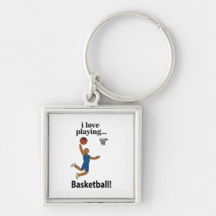 Porte-clés Basketball J'adore Jouer Au Basketball