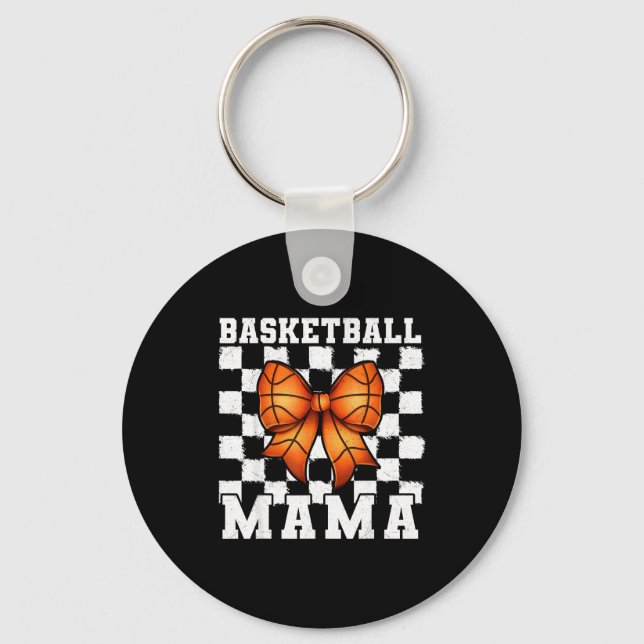 Porte-clés Basketball Mama Coquette Bow Game Day Funny Srts L (Recto)