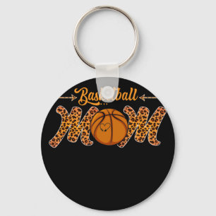 Porte-clés Basketball Maman Leopard Sports Joueurs Fête des M