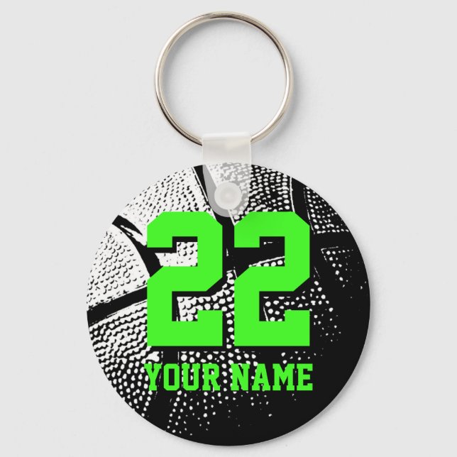 Porte-clés Basketball porte - clé idée cadeau pour les garçon (Recto)