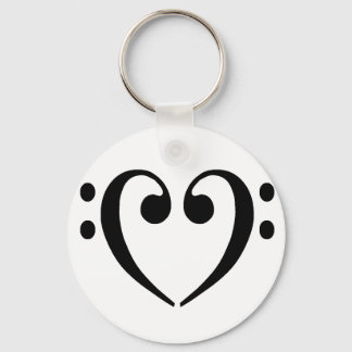 Porte-clés Bass Clef Heart