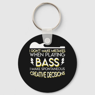 Porte-clés Bass Guitar Spontaneous Creative decisions