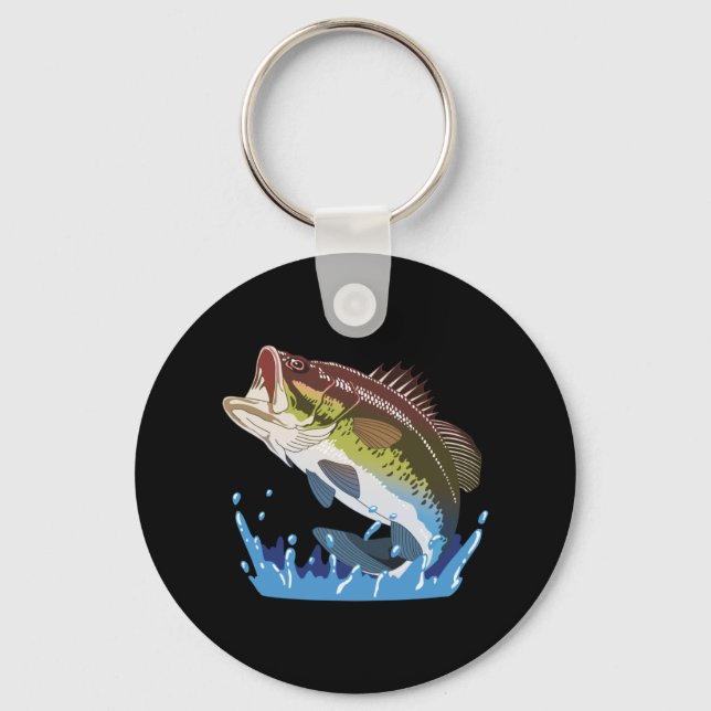 Porte-clés Basse Pêche, Pêcheur, Drôle de pêche (Recto)