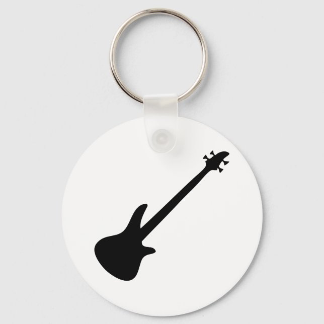 Porte-clés bassiste guitare basse (Recto)