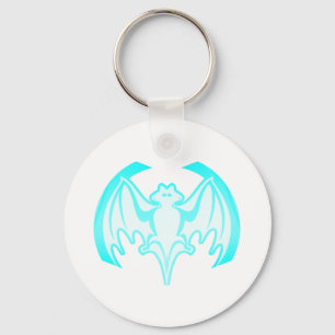 Porte-clés Bat Cyan Inv Le MUSÉE Zazzle Cadeaux