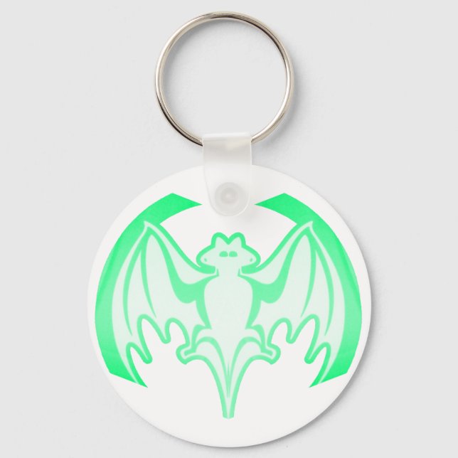 Porte-clés Bat Green Inv Le MUSÉE Zazzle Cadeaux (Recto)