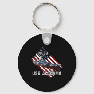 Porte-clés Bataillon Uss Alabama Bb-60 & Combat Warship