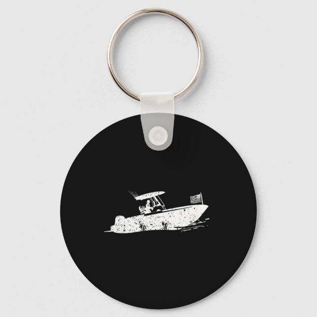 Porte-clés Bateau à console centrale  (Recto)