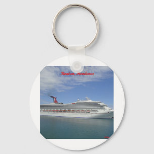 Porte-clés Bateau de croisière ancré à Roatan, le Honduras