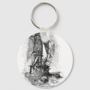 Porte-clés Bateau de pirates de l'île au trésor