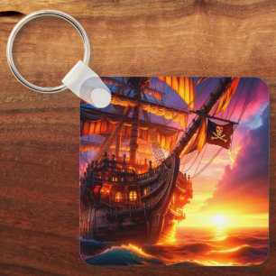 Porte-clés Bateau pirate