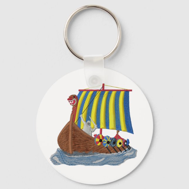 Porte-clés Bateau viking suédois (Recto)