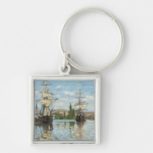Porte-clés Bateaux de Claude Monet   montant sur la Seine à