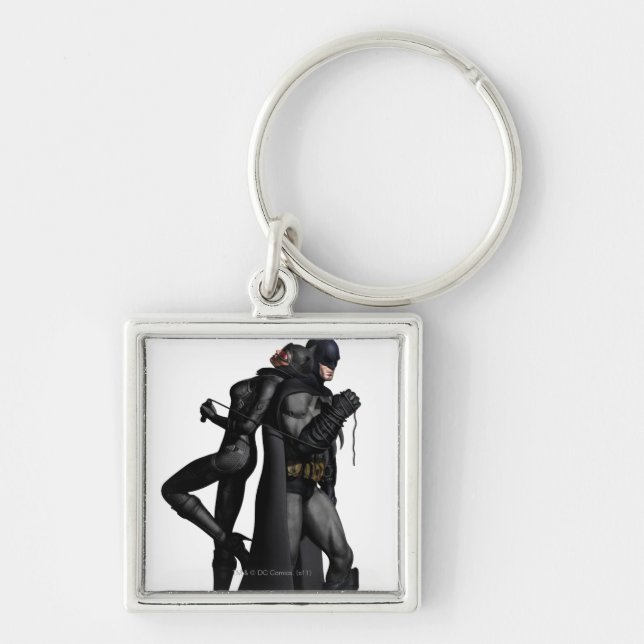 Porte-clés Batman Arkham City | Batman et Catwoman (Devant)