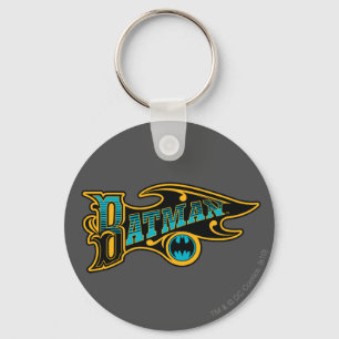 Porte-clés Batman   Vintage Turquoise Logo