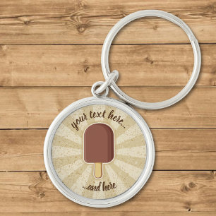 Porte-clés Bâton à crème glacée au chocolat