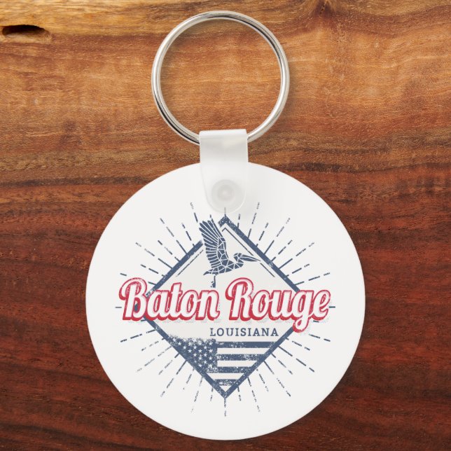 Porte-clés Baton Rouge City Louisiane États-Unis (Recto)