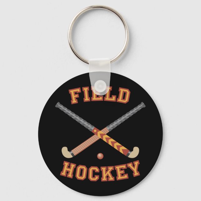 Porte-clés Bâtons de hockey sur gazon (Recto)