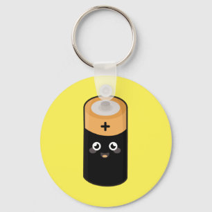 Porte-clés Batterie Kawaii