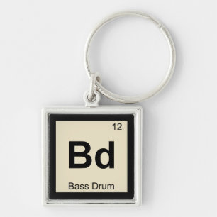 Porte-clés Bd - Bass Drum Music Chimie Tableau Périodique
