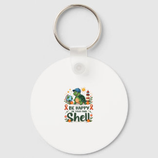 Porte-clés Be Happy In Your Own Shell Turtle Autism Awareness