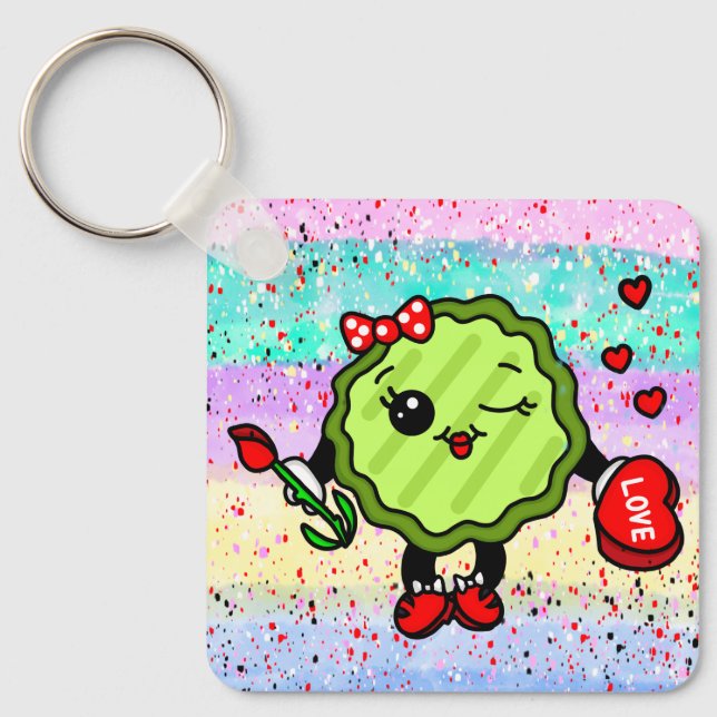 Porte-clés Be My Valentine Holiday Pickle (Recto)