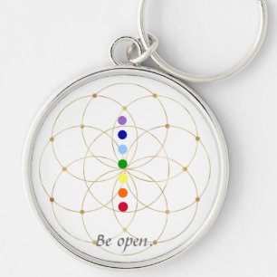 Porte-clés Be Open Chakra & Seeds of Life