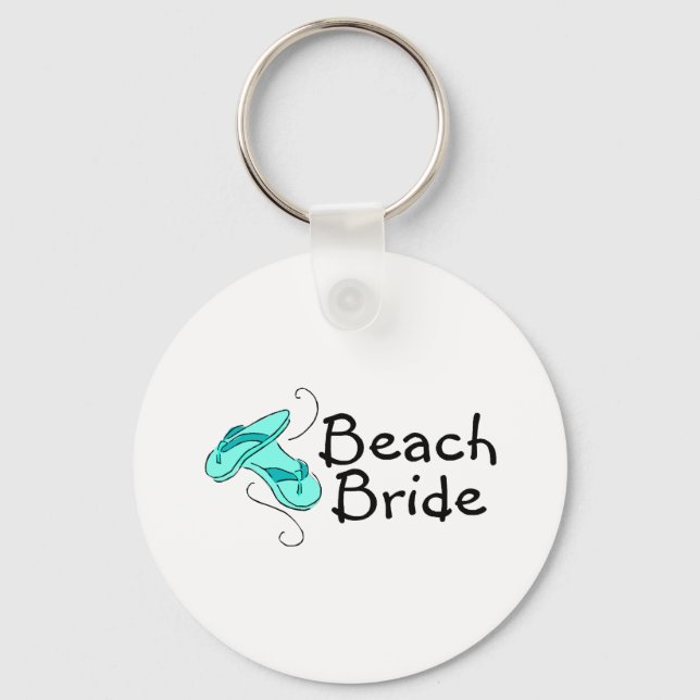Porte-clés Beach Bride (Mariage de plage) (Recto)