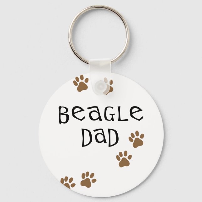 Porte-clés Beagle papa (Recto)