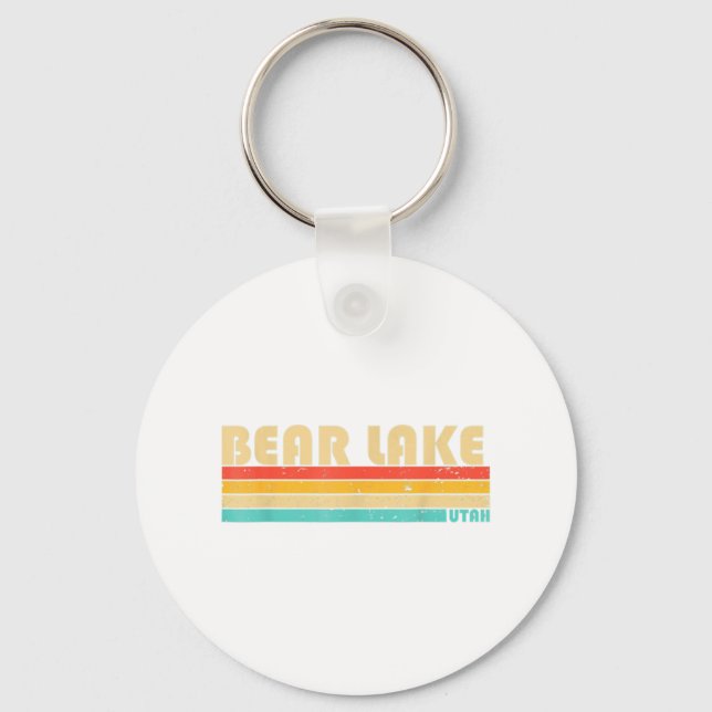 Porte-clés BEAR LAKE UTAH Fun Fishing Camping été (Recto)