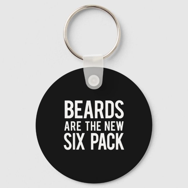 Porte-clés Beards Are The New Six Pack  (Recto)