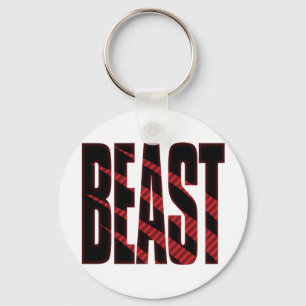 Porte-clés BEAST. Tough.Hardcore.Muscle.Wild.Animal