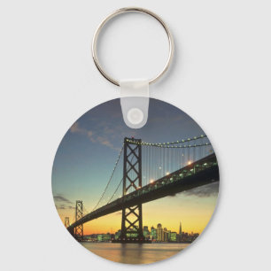 Porte-clés Beau coucher de soleil : Bay Bridge, San Francisco