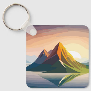Porte-clés Beau lever de soleil