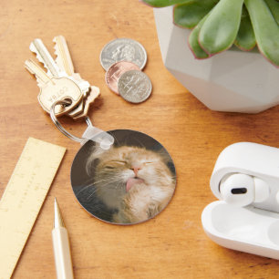 Porte-clés Beau Maine Coon Cat Gros plan Porte - clé photo