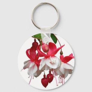 Porte-clés Beau plante fuchsia suspendu