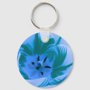 Porte-clés Beau Porte - clé bleu Tulip