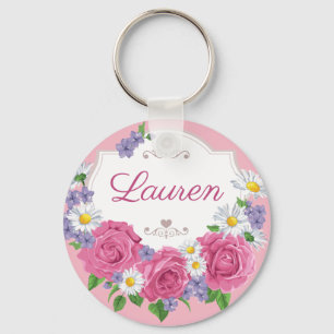 Porte-clés Beau Porte - clé Floral