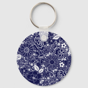 Porte-clés Beautés botaniques Porte - clé bleu