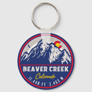 Porte-clés Beaver Creek Colorado Retro Sunset Souvenirs