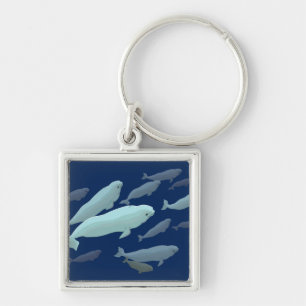 Porte-clés Bébé Beluga baleine Porte - clé baleine cadeaux d'
